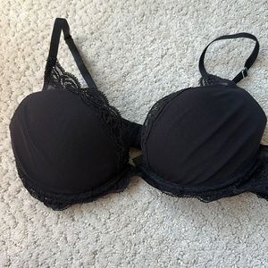 natori black feathers bra